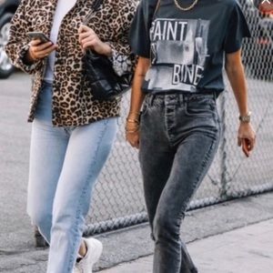 Anine Bing Frida Charcoal Jeans